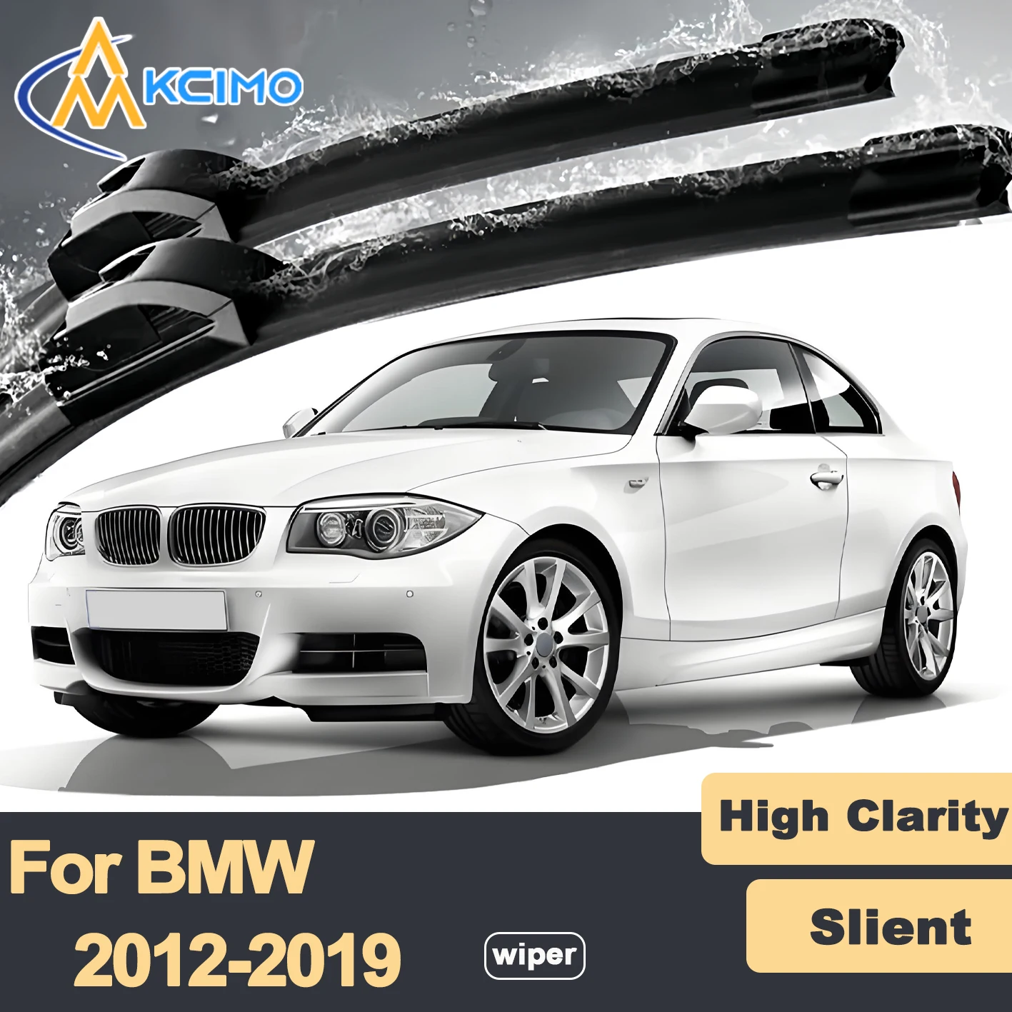 

Premium Rubber Durable Silent Windshield Wiper Blades 2pcs for BMW 1 Series F20 F21 2012-2019 Front Wiper Blades Set