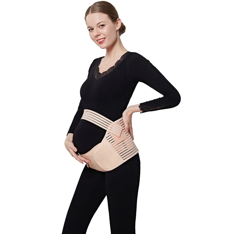 Prenatal Adjustable Belly Support Belt Pubic Pain Waist Support Belt for Pregnant Women with Breathable Support Belly Belt