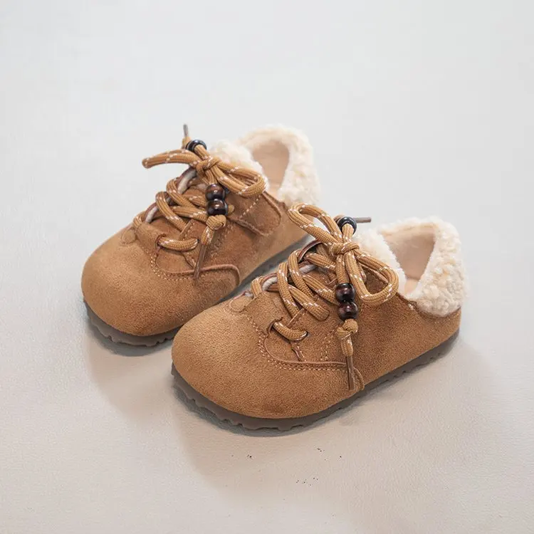 

Spring Autumn 2025 Girls Leather Shoes School Shallow Kids Causal Shoes Simple Retro Children's Fashion Flat Shoes Solid Color