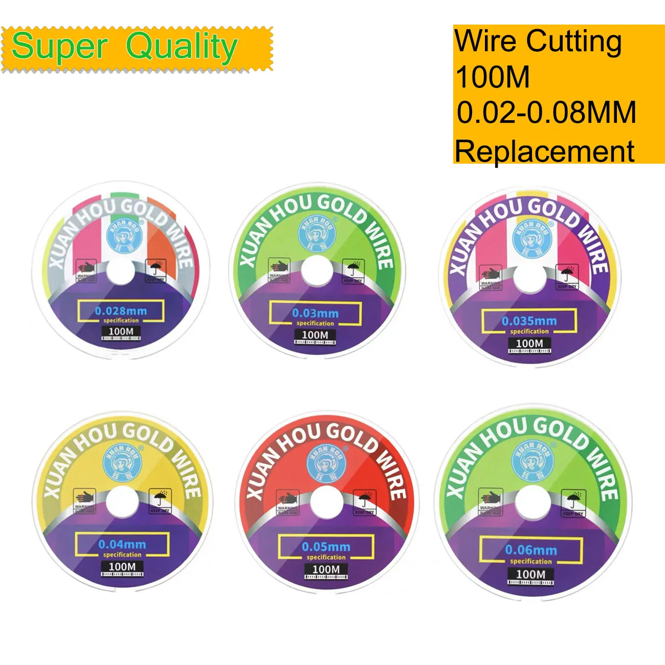 

10Pcs/Lot Special Gold Wire Cutting Line 0.028 0.03 0.035 0.04 0.05 0.06mm LCD Screen Separation Glass Welding Wires Repair