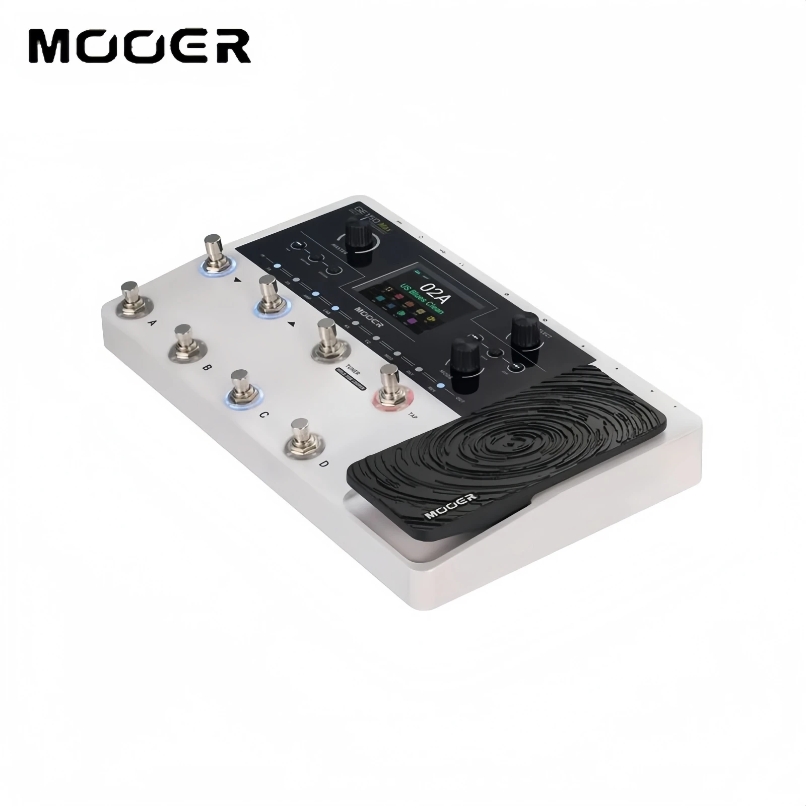 MOOER GE150 MAX Electric Guitar Multi Effects Pedal 55 Amp Models 8 Footswitches 3.5