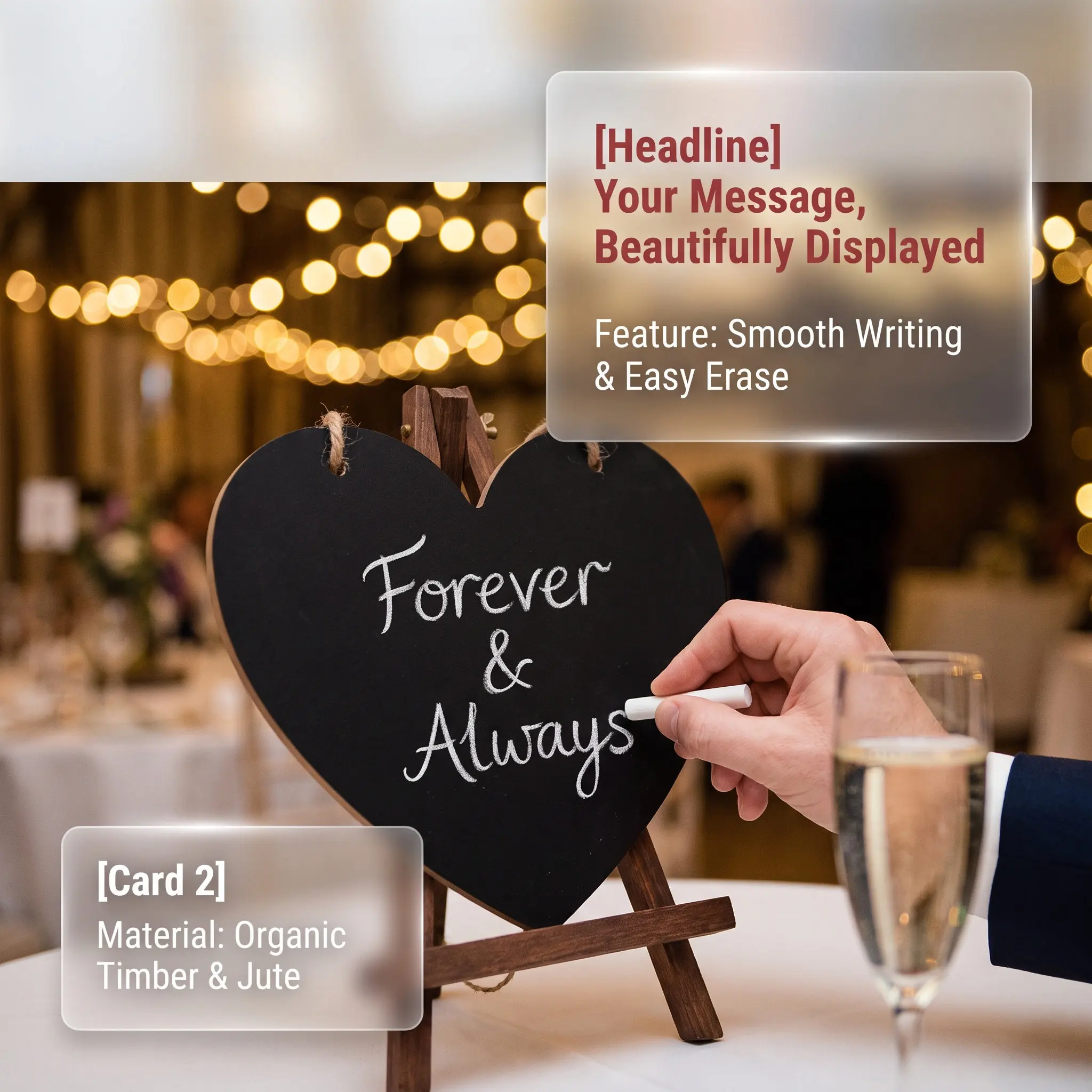 Blackboard Chalkboard Message Mini Wooden Sign Halloween Christmas New Year Hanging Chalkboard Sign Bride And Groom Hanging Sign