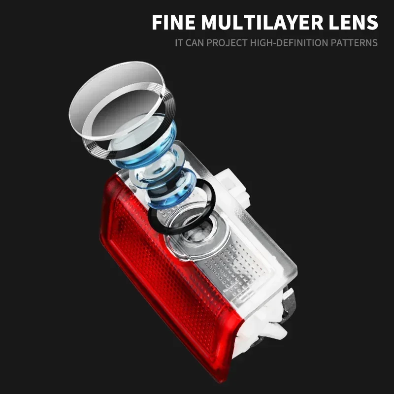 2/4Pcs Lampu Proyektor Logo Selamat Datang di Pintu Mobil LED Untuk Mercedes Benz W212 W205 AMG ML W166 W176 W177 W213 W246 GLB GLC GLA GLS GLE