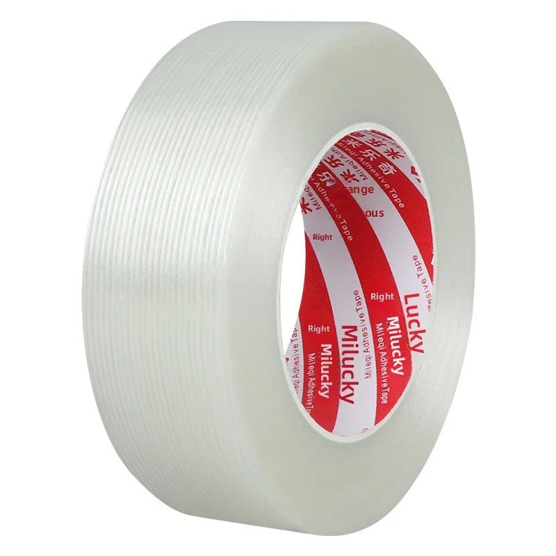 Strong Sticky Fiberglass Tape Triped Mold Resistant No Glue Residue for Appliance Fixing Packaging and Heavy Object Binding