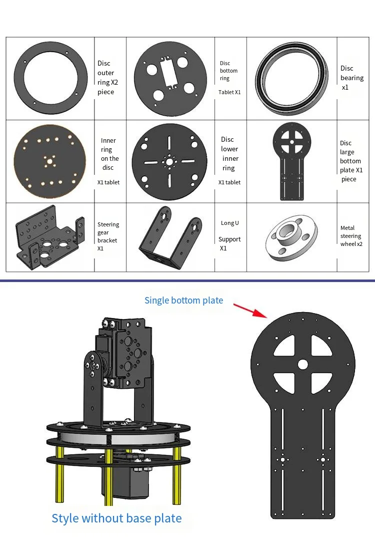 2 DOF Robot Rotating Gimbal Servo Metal Alloy Mechanical Manipulator For Arduino Robot Ps2 UNO ESP32 STM32 Programmable DIY Kit