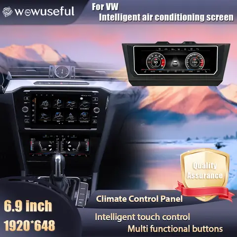 LCD Climate Air Conditioning Panel For Volkswagen Bora Lavida Tiguan Passat Sagitar  Magotan B8 Golf7 MK7 2019-2022 Seat Heating