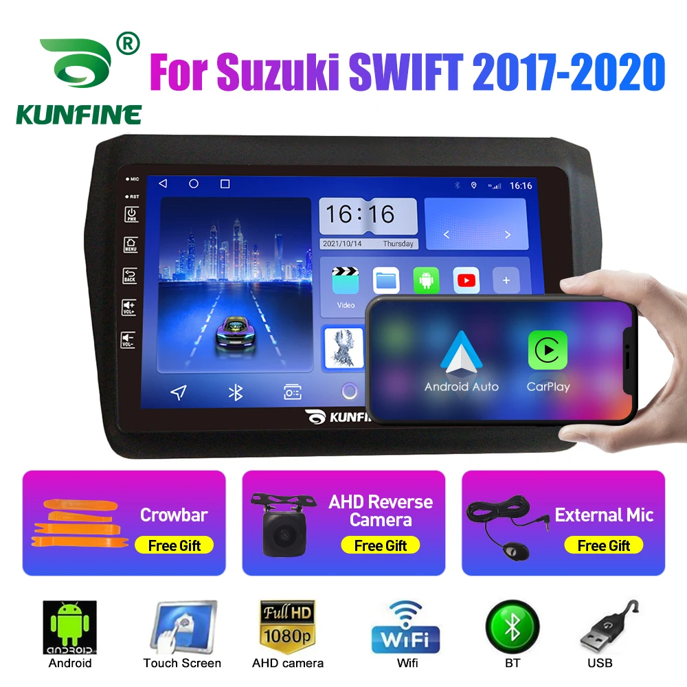 10.33 Inch Car Radio For Suzuki SWIFT 2017-2020 2Din Android Octa Core Car Stereo DVD GPS Navigation Player QLED Screen Carplay