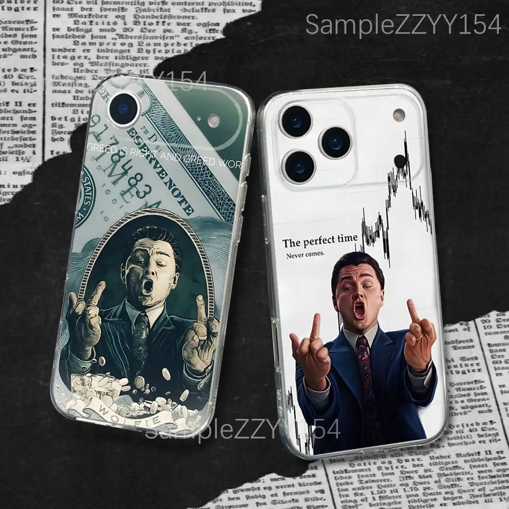 حافظة هاتف W-Wolf Of Wall Street لهاتف iPhone 17,16,15,14,13,12,11 Pro,Max,Plus,X,XS,XR,SE4,E غطاء ناعم شفاف صغير