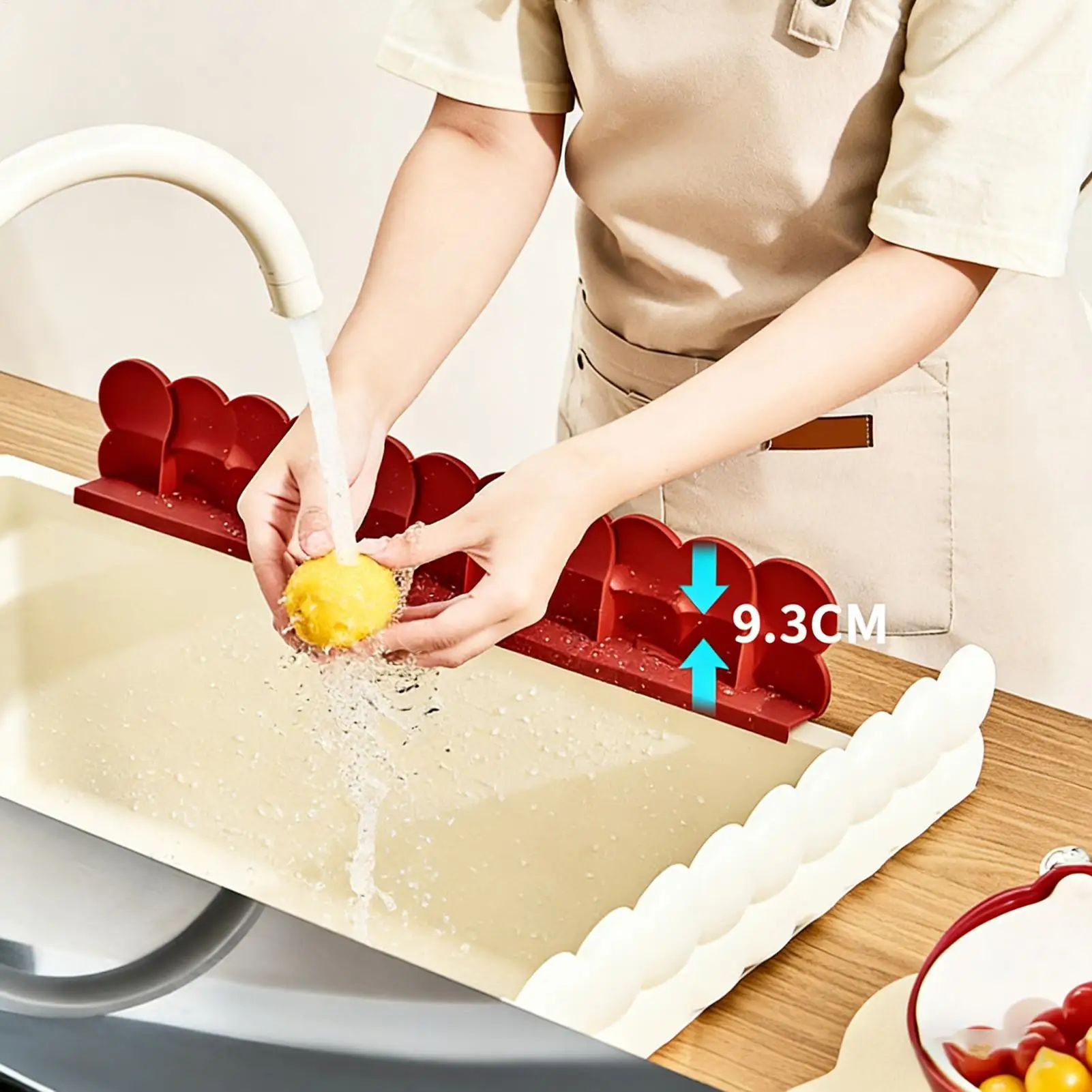 

Защита от брызг для раковины: силиконовый экран для столешницы с мощными присосками, защита от брызг воды для приготовления пищи и мытья посуды