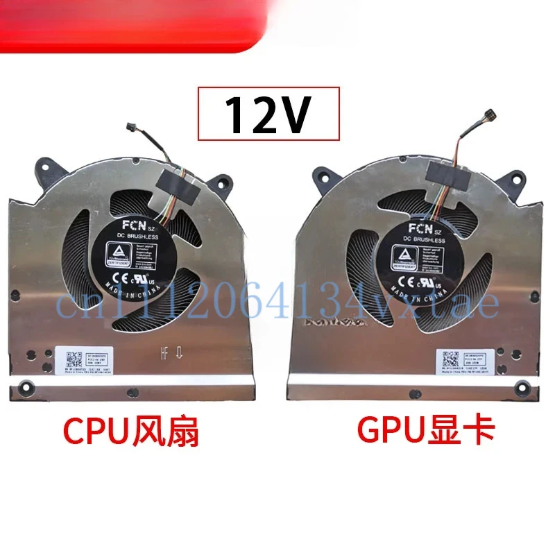 5F10S14024 5F10S14025 New GPU & CPU Fan DC 12V 1A For Legion S7 16IAH7 82TF S7 16ARHA7 82UG 0.2
