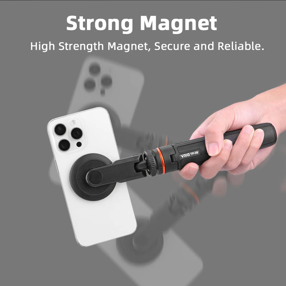 Магнитный адаптер Flymile, расширительный кронштейн для камеры IPhone/DLSR, холодный башмак, 1/4 дюйма, винтовой порт, стержень, аксессуары для фотосъемки камеры