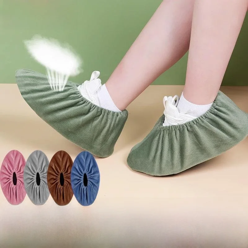 couvre-chaussures-reutilisables-en-velours-respirant-pour-usage-domestique-interieur-antiderapants-resistants-a-l'usure-adaptes-aux-etudiants-aux-salles-informatiques-et-aux-enfants