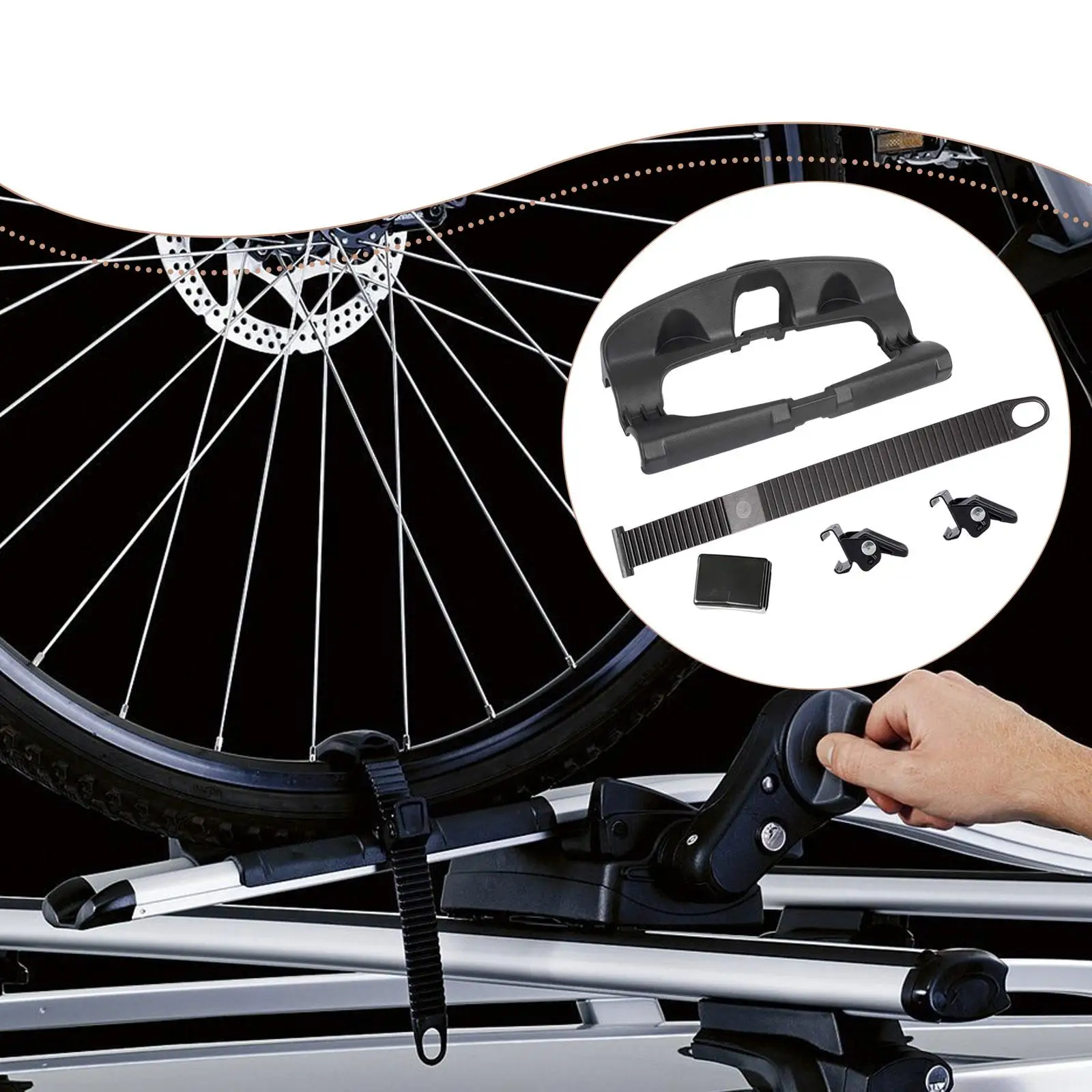 

Ремешок на колесо для автомобильной крыши, запасные части, легкий держатель заднего колеса велосипеда, кронштейн для дорожного велосипеда для автомобилей, грузовиков, внедорожников