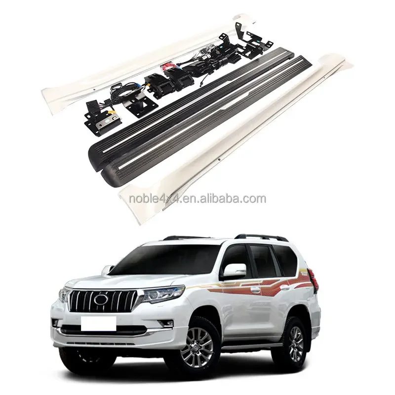 Noble step run board With side skirts power step running boards FOR  LAND CRUISER PRADO J15 electric side step