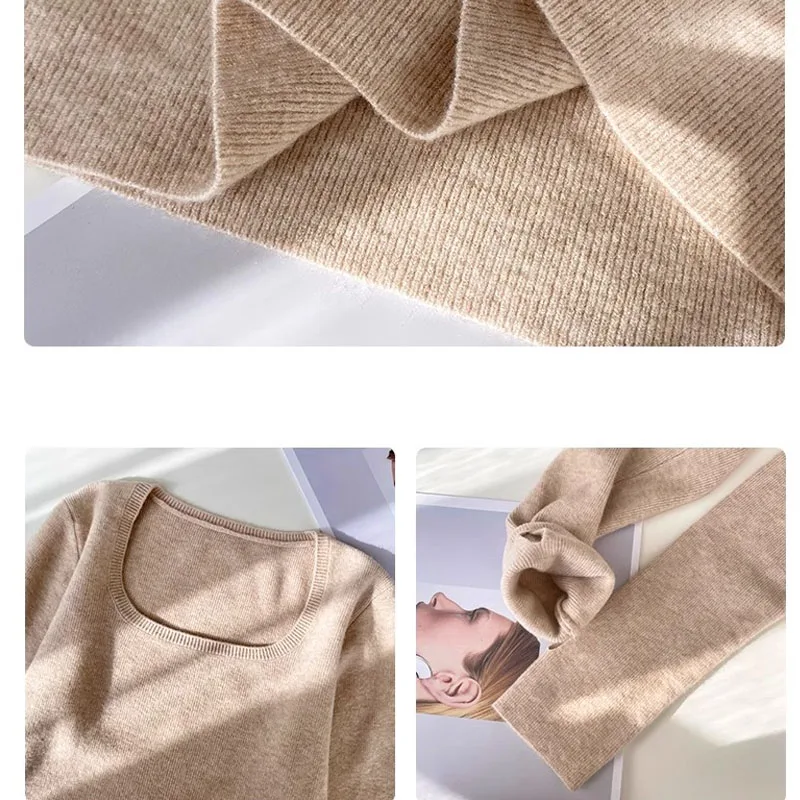 Gebreide Trui Vrouwen Truien Nieuwe Lange Mouw O-hals Wit Zwart Gebreide Trui Trui Vrouwen Tops Truien Vrouwen Kleding Q716