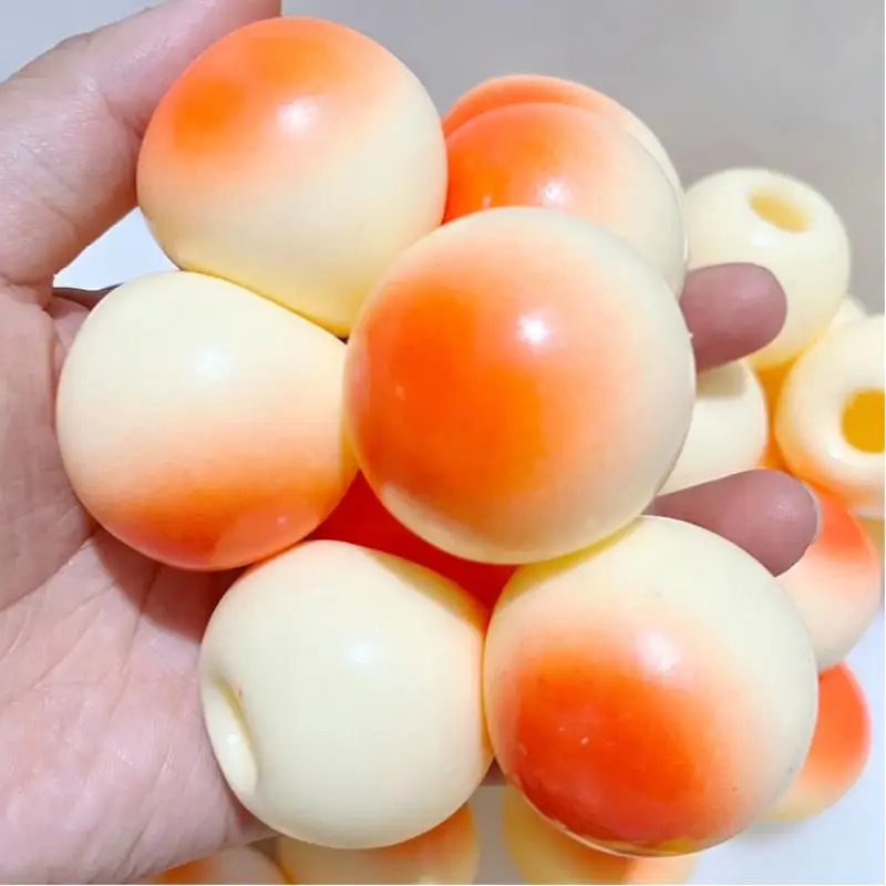 1Pcs Handmade Cute Squeeze Ball Toys 4cm Crispy Rice Cake Glitter Petal Stress Relief Fidget Toy For Antistress Stress-Relief