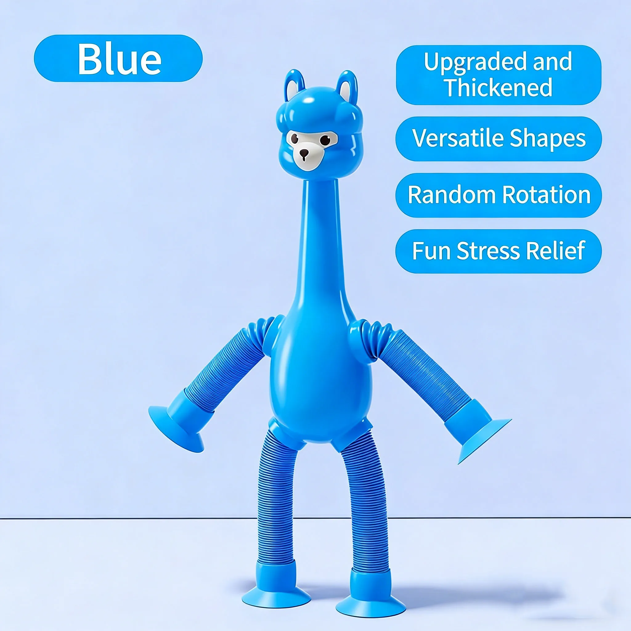 Telescopic Suction Cup Alpaca Children's Stress Relief Toy Small Gift Anxiety Toy Novelty Toy Stress Relief Toys Fidgets Toys view 6
