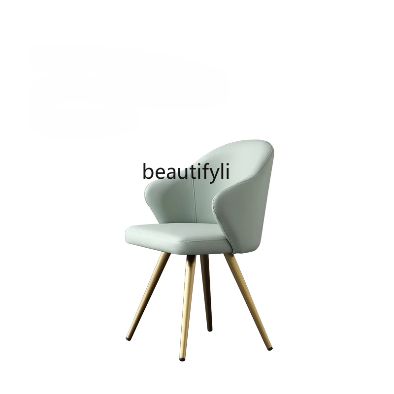 

Light Luxury Dining Chair Household Restaurant Nordic Modern Minimalist Armchair Makeup Desk Hotel Creative Chair