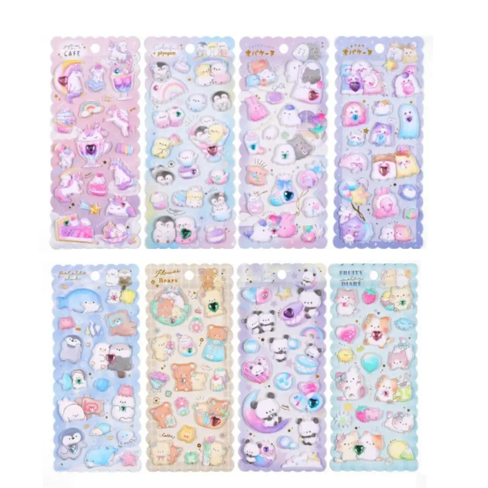 

Toy Kawaii Penguin Pegasus Pattern Stickers Paper DIY Cartoon Decoration Stickers Reusable Funny Kids Stickers Reward