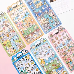 Korean Import Original NEKONI Happy Animals Waterproof PVC Stickers Sheet Kawaii Scrapbooking Diy Journal Stationery Sticker