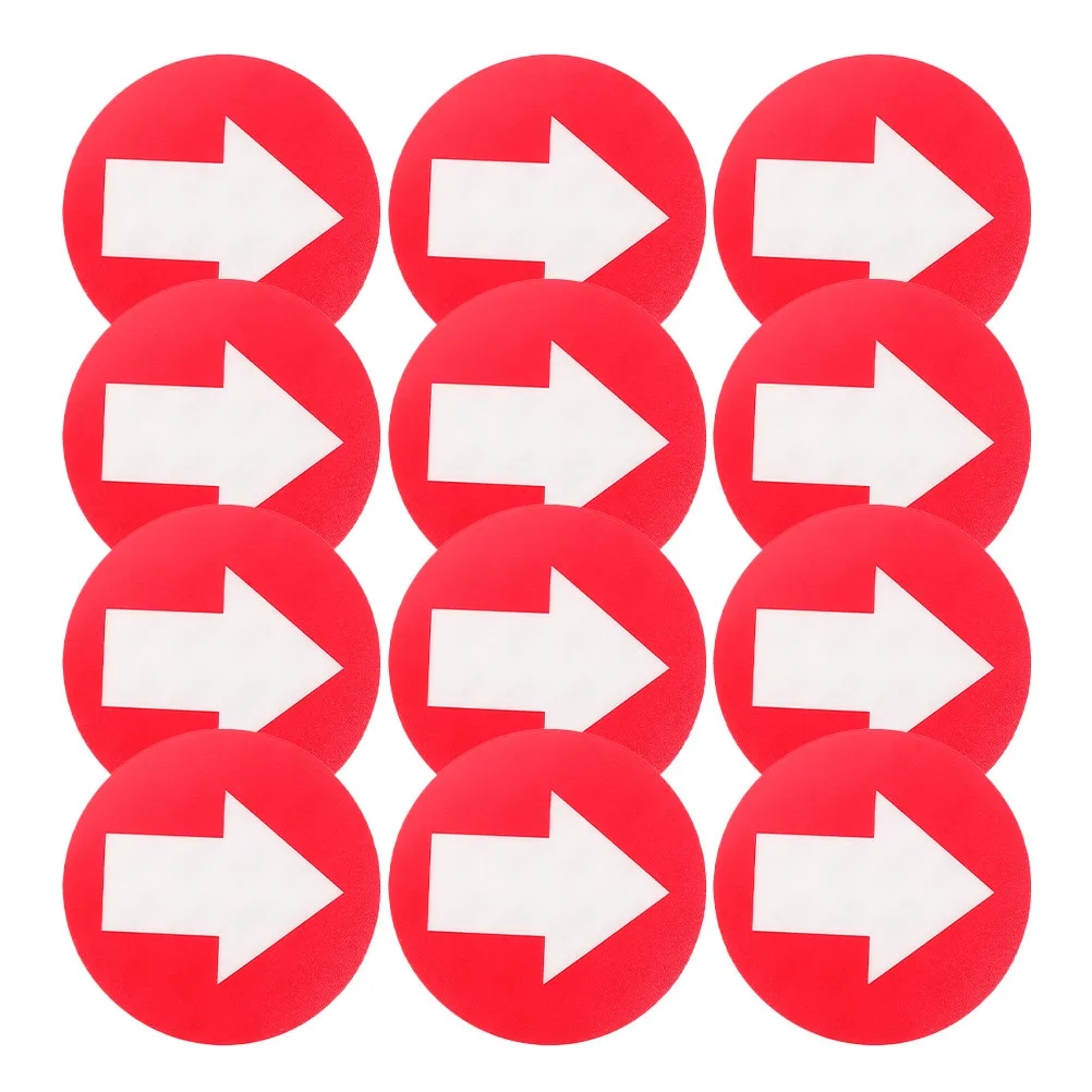 

20 шт. светоотражающих маркеров-стрелок для указания направления, повышающих видимость в условиях низкой освещенности, для безопасности на улице, флуоресцентные, из ПВХ, самоклеящиеся