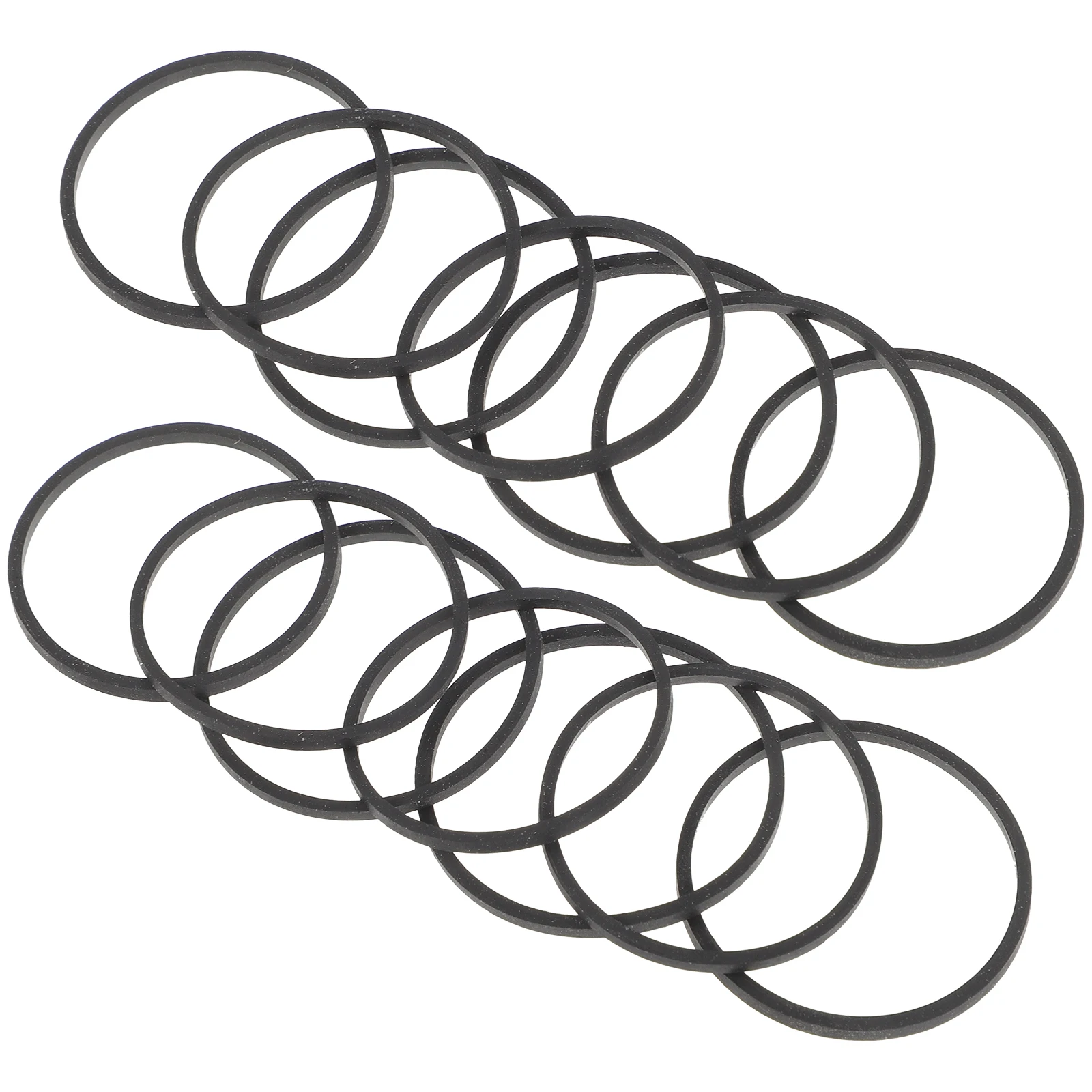 

50 Pcs Cassette Recorder Belts Rubber 2 3mm Repeater Replacement Fold Tape Drives Players Repair Parts DJ Equipment Square Belts