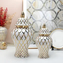 Large ceramic general jar home decoration vase ornaments porcelain vase tabletop decorations ceramic vase home decoration
