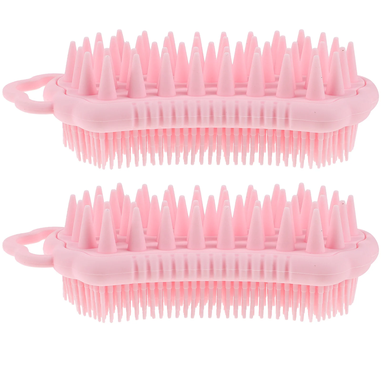 

2Pcs Hair Scalp Massager Brush Double Sided Body Scrubber for Deep Cleansing Exfoliating Shower Bath Accessory Lightweight