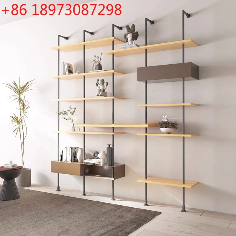 

Italian simple wall rack wall-mounted storage multi-layer figure display rack