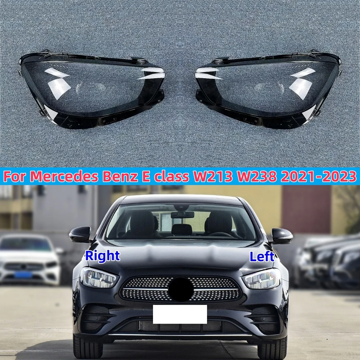 

Для Mercedes Benz E-class W213 W238 2021 2022 2023, крышка фары, абажур, линза