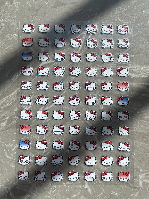 

Водонепроницаемые мини-наклейки Hello Kitty из ПВХ (1 шт.) для декора ногтей, ноутбуков, бутылок, коробок, чехлов для телефонов, клавиатур, подарки для друзей