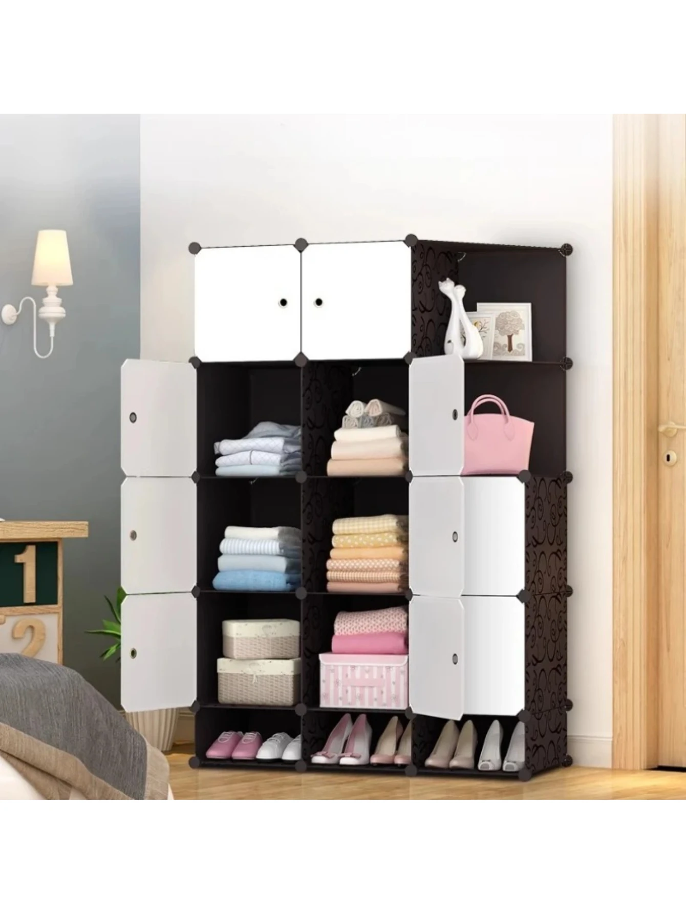 Salon Furniture Clothes Partitions Wardrobe Organizer Portable Cheap Cupboard Bedroom Closet Storage Shelf Modern Guarda Roupa