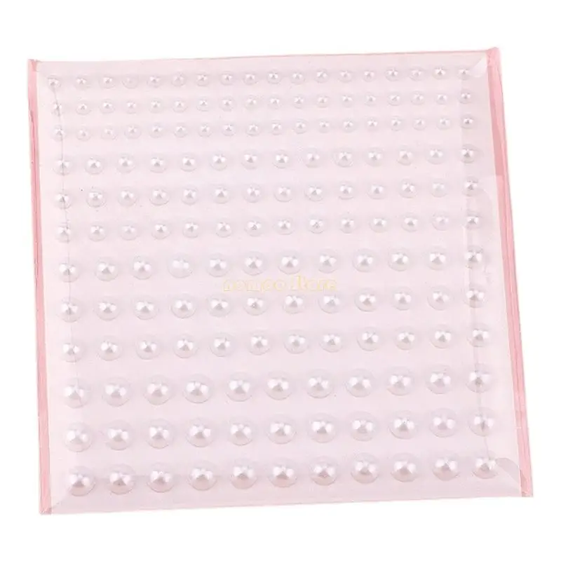 31bf 5 fogli sé adesivi adesivi perle, adesivi perle per capelli per trucco per il viso, capelli, unghie, carta per decori
