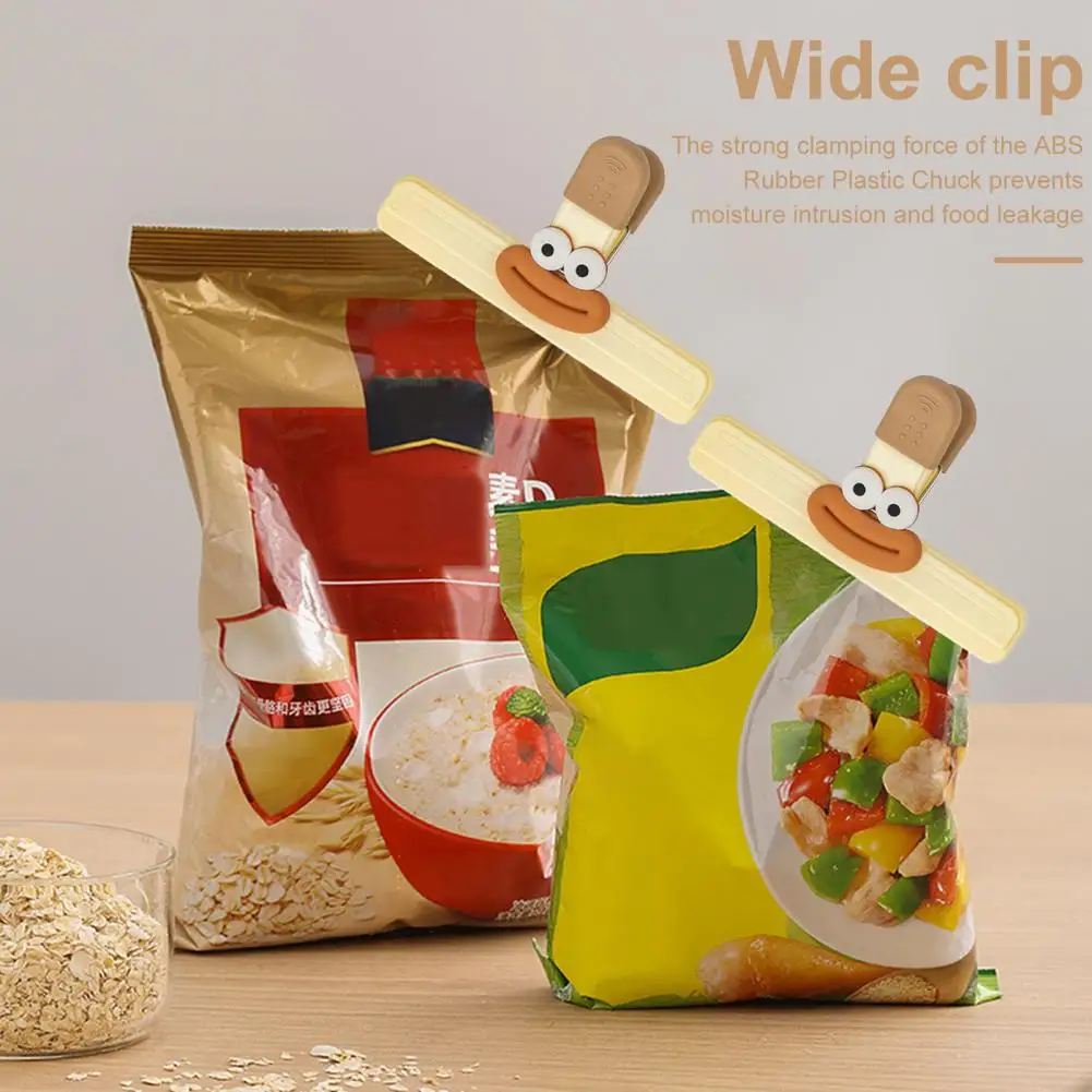 Cartoon Food Clip Easy Open Photos Clip Novelty Sausage-shaped Lips Food Sealing Clips for Fridge Snack Bags Kitchen for Home