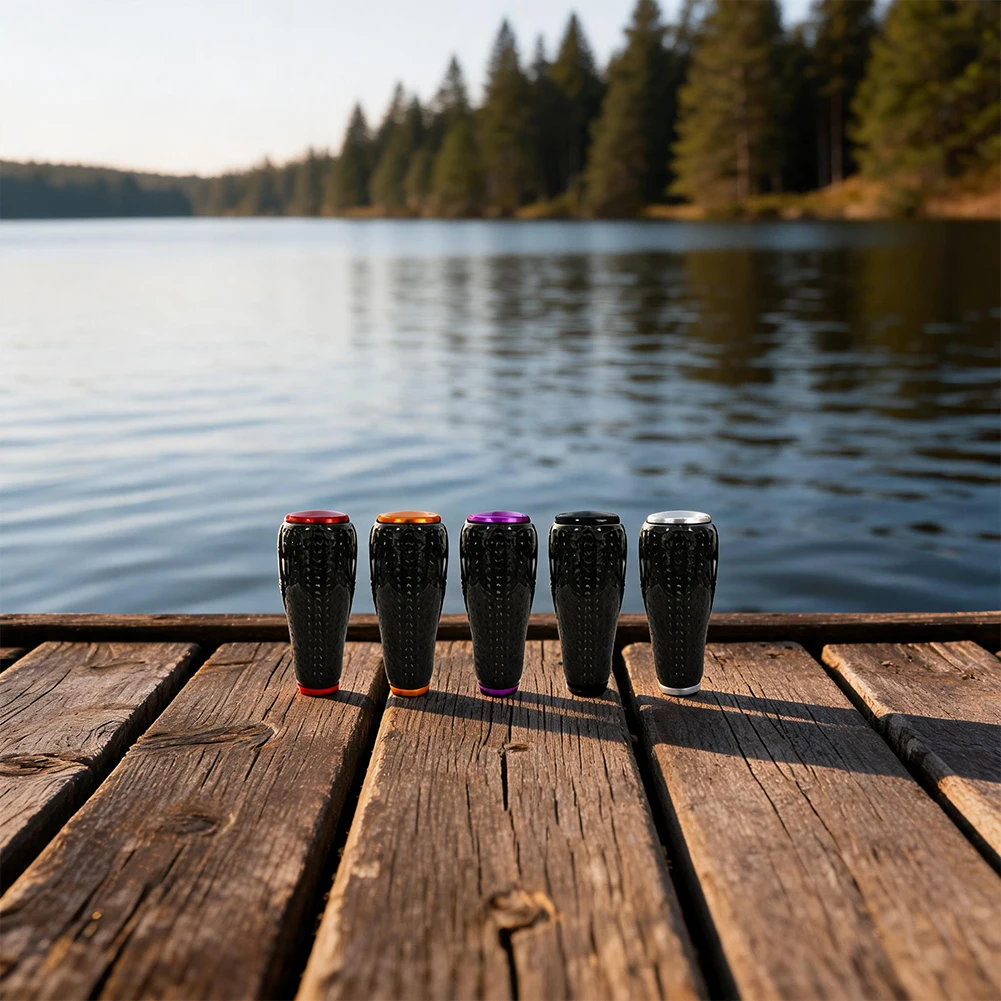 Carbon Weave Reel Knob Grip Ball For DAIWA Baitcasting Round Reel Fishing Tackle Accessories For Modification Parts Black Red Go view 6