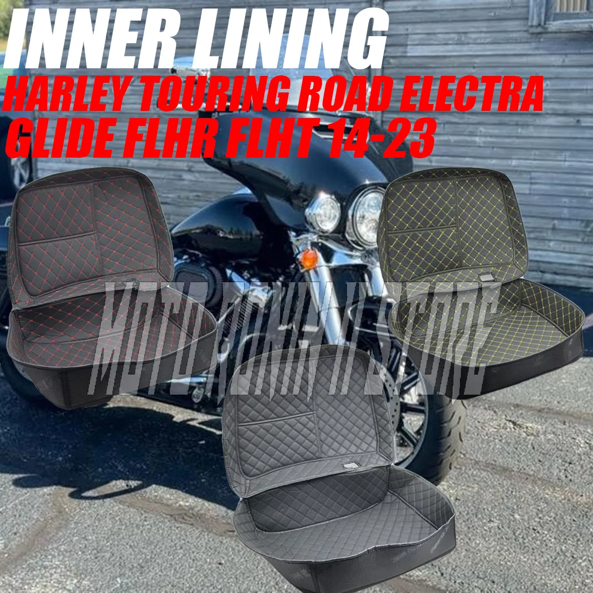 

Дорожная сумка для мотоцикла, внутренняя сумка для багажника, подкладка для багажной сумки, подходит для Harley Electra Glide FLHR FLHT 14-23
