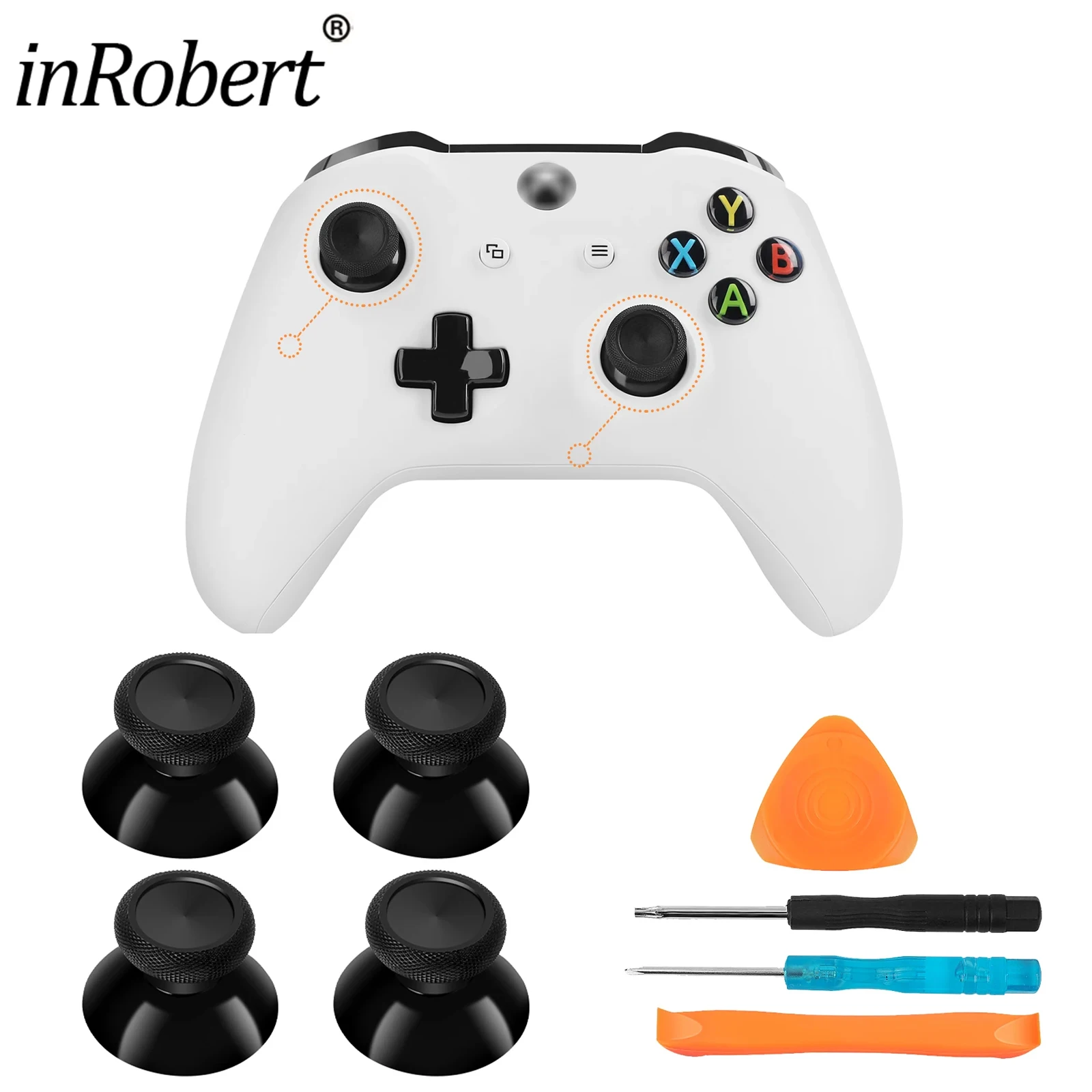 4Pcs 3D Analog Joystick Replacement thumb Stick grips Cap Cover Buttons For Xbox one for PS4 DA4 Controller Thumbsticks Cover