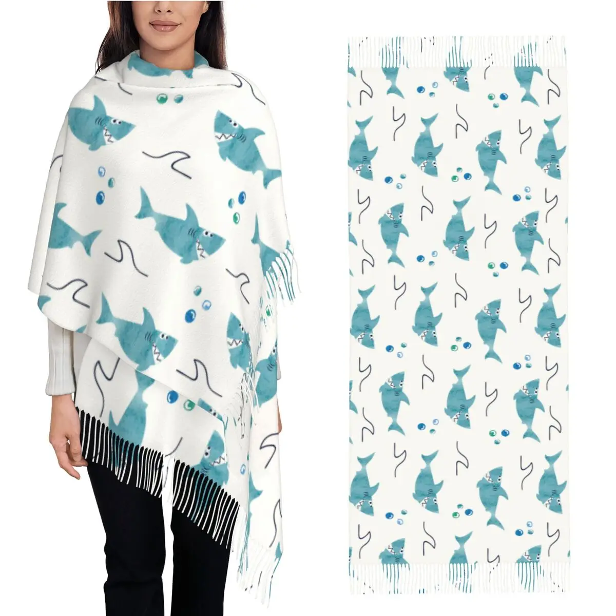 lenco-de-borla-feminino-tubarao-bonito-mundo-subaquatico-oceano-mar-organismo-marinho-grande-inverno-outono-xale-envoltorio-presentes-cachecois-pashmina