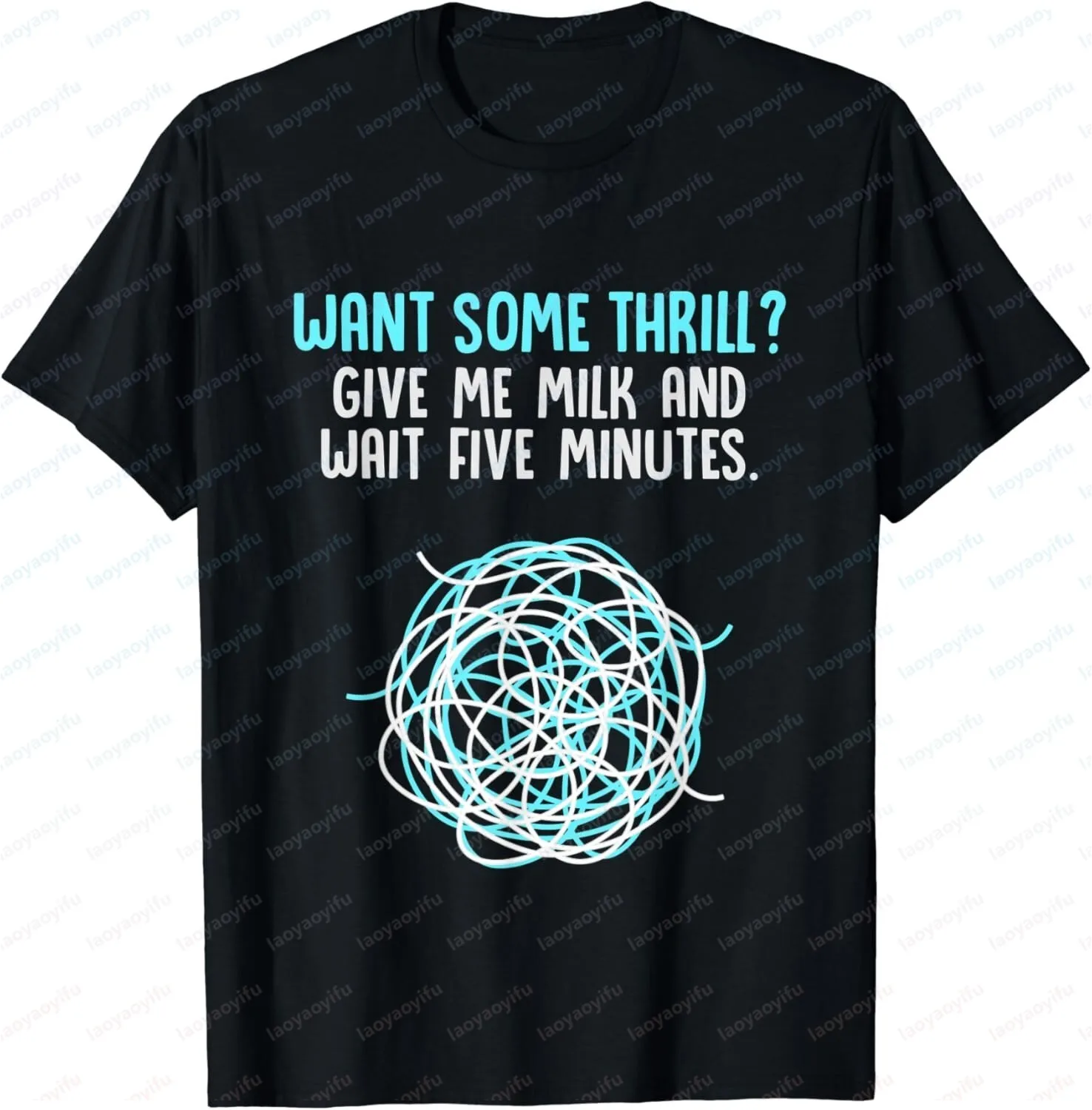 Dairy-Free Dairy Allergy Awareness Gift  A T-shirt Suitable for Both Men and Women Short-sleeved and Stylishly Loose-fitting Top