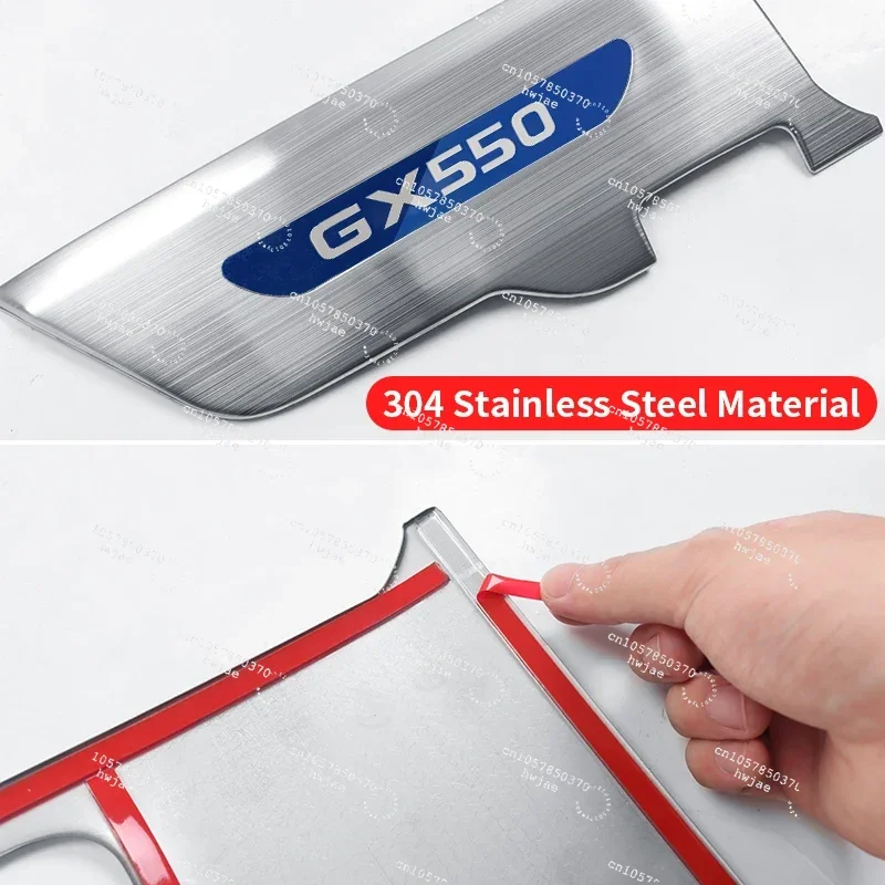 For Lexus GX550 GX550h 2024 2025 Stainless Steel Car Door Protective Cover Speaker Cover,Interior Upgraded Accessories Tuning