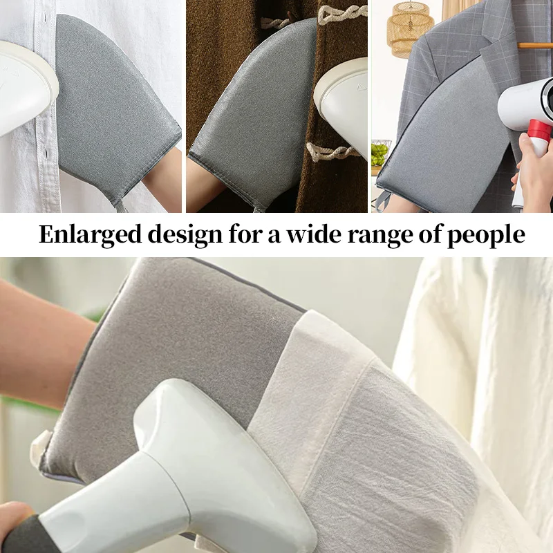 Handheld Mini Heat Resistant Ironing Pad Board Garment Steamer Ironing Gloves Household Washable Ironing Board for Fabrics