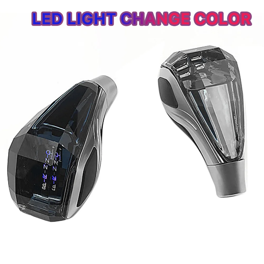 Universal PRND Touch Activated Auto Car USB Crystal Gear Shift Knob With LED Light