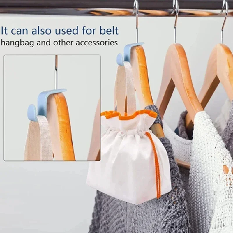 10-100 pezzi- Ganci appendiabiti per guardaroba Gancio appendiabiti salvaspazio per camera da letto in plastica a cascata multifunzione