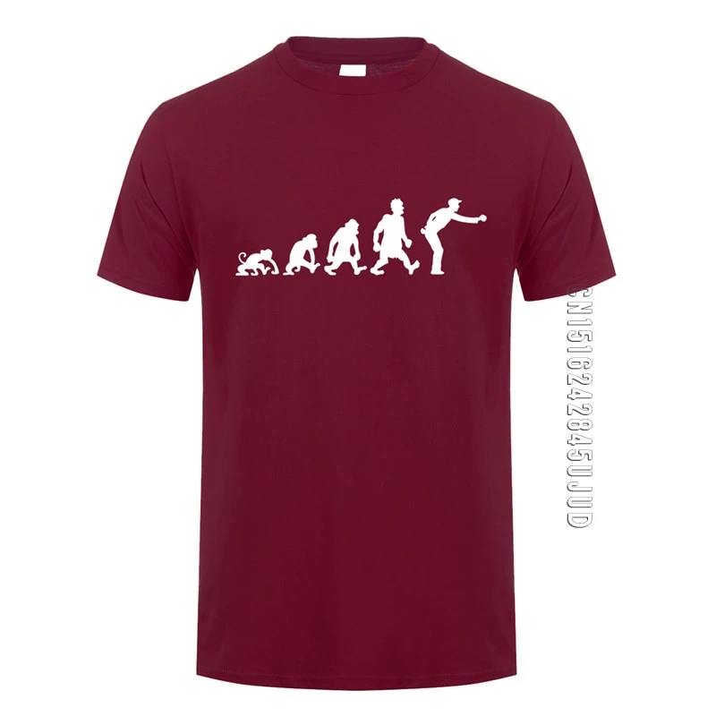 Evolution of Petanque T Shirt O Neck Cotton Cool Funny petanque boule T-shirts Men Clothing