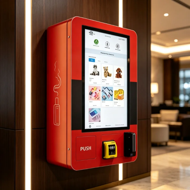Wall-Mounted Cigarette Dispenser, Mini Metal Smart Vending Machine with 24h Online System & Customizable SDK Function
