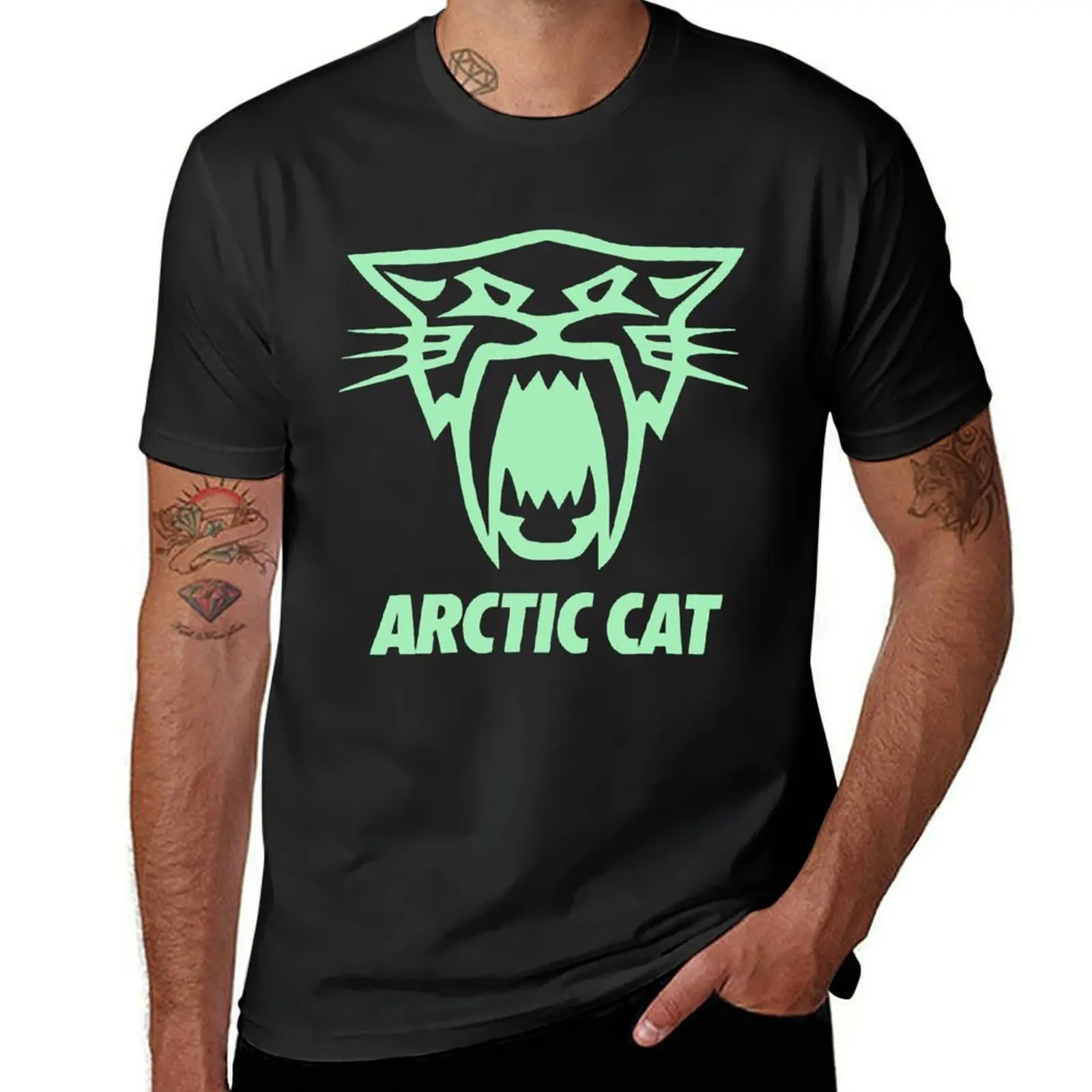 Arctic Cat Saber Screen Printed Black Long Sleeve T-Shirt customizeds plus size tops cute clothes mens clothes