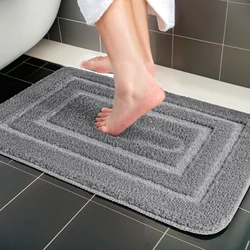 Bathroom Mat Microfiber Bath Rug Non-Slip Bath Mat Soft Absorbent Quick Dry Shower Mat Entrance  Kitchen  Carpet  For Home Decor