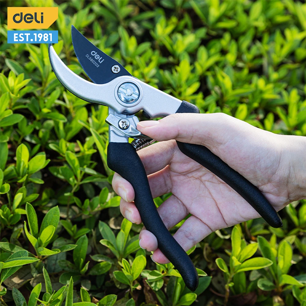 Deli Garden Poda Tesoura, Labor-Saving Tesoura, Ferramenta De Jardinagem, Plantas Pruner, Ferramentas Manuais, 8,5\