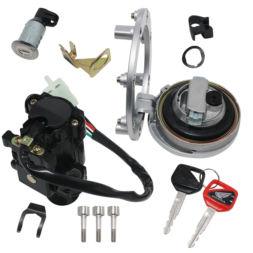 

Motorcycle Fuel Gas Tank Cap Cover Lock Set For Honda CBR600F CBR600RR CBR900RR CBR600 35010-MBW-600 35010-MBW-682 35010-MBW-D20