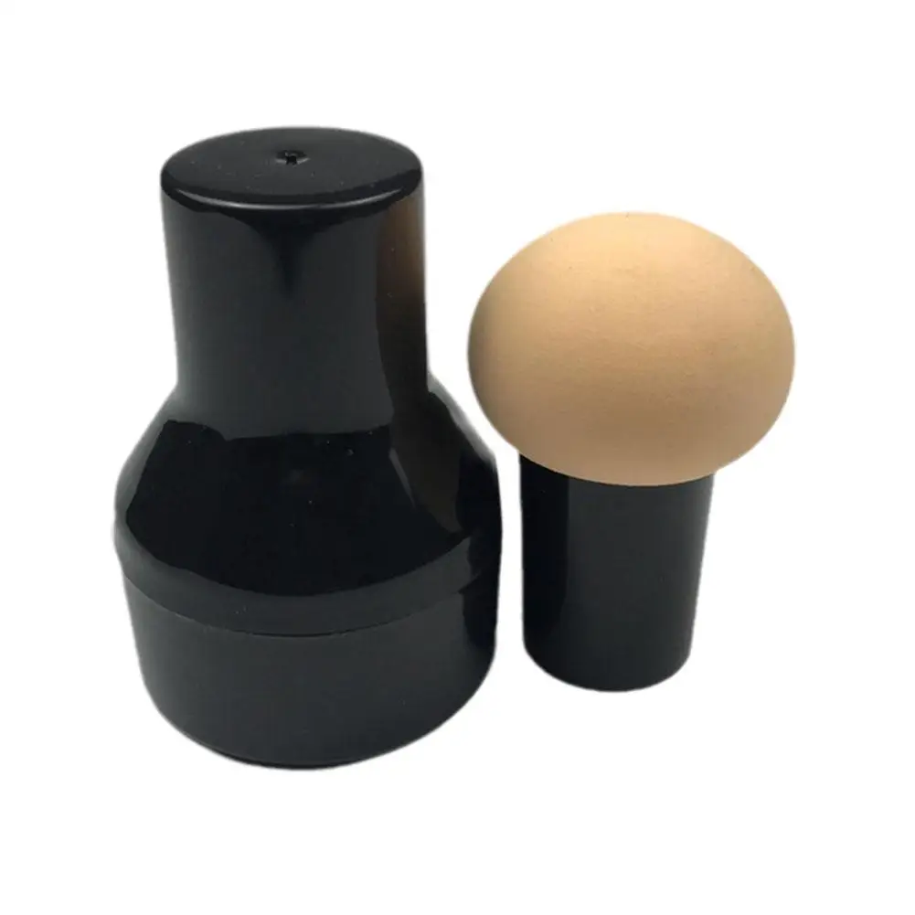 Pennello per polvere a testa tonda con manico a fungo-spugna per strumenti cosmetici, correttore per fondotinta liscio Dry & Wet Beauty Puff J1E2